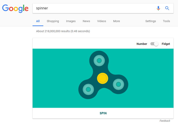 Google Fidget Spinner