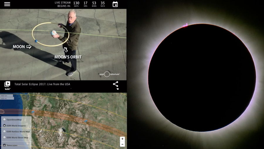 Con la app del San Francisco Exploratorium podrán ver el eclipse total de sol en cualquier lugar
