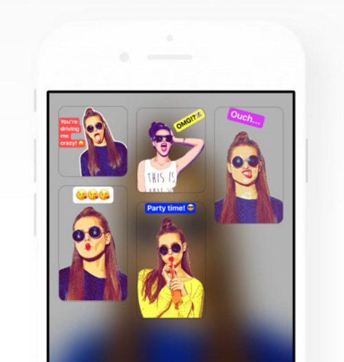 Sticky AI es una nueva app de los creadores de Prisma que convierte selfies en stickers comunes y animados