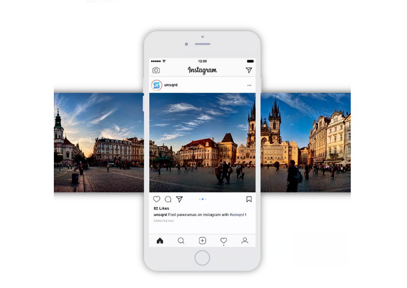 Unsquared te permite publicar tus imágenes panorámicas en Instagram