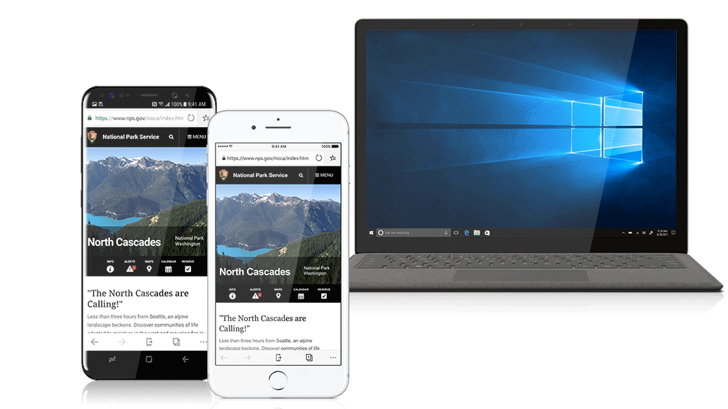 Microsoft Edge para Android e iOS - Sincronización con PC