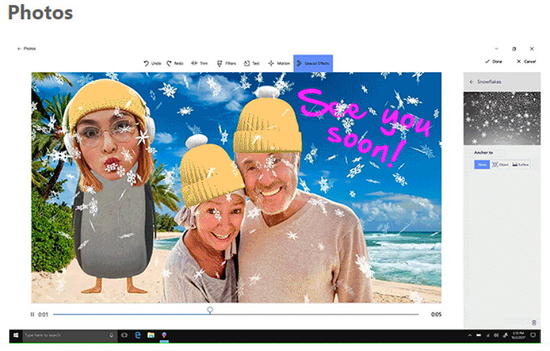 Microsoft Windows 10 Fotos