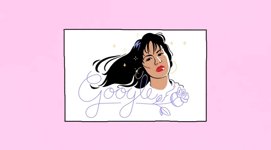 Google publica un Doodle en honor a la cantante Selena