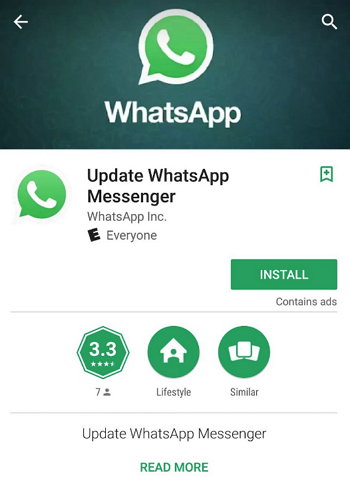 WhatsApp Falsa