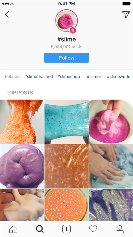 Instagram - Seguir Hashtags