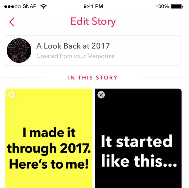 Snapchat - A look Back at 2017 - Memorias