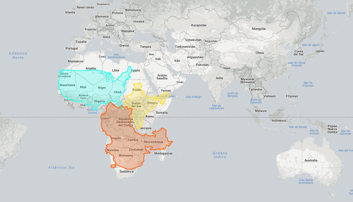 The True Size es un mapa que permite comparar visualmente el tamaño real de un país contra otros