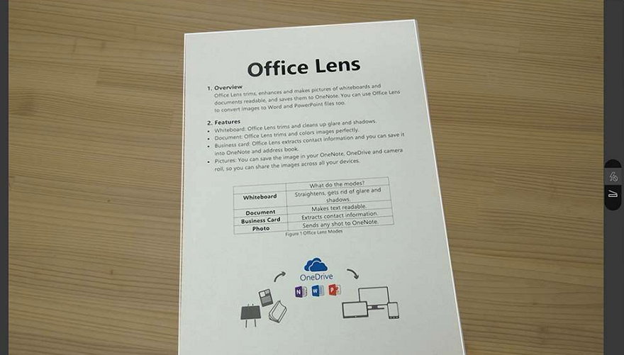 Microsoft OneNote - Office Lens