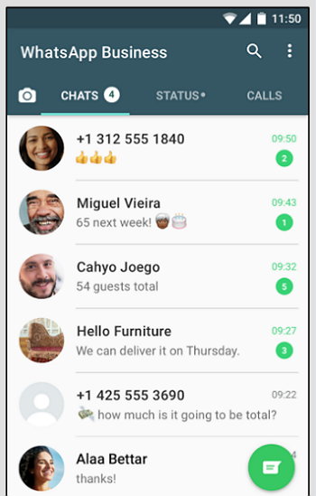 WhatsApp para Negocios - Chats