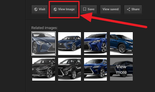 Google con el Botón de ver imágenes