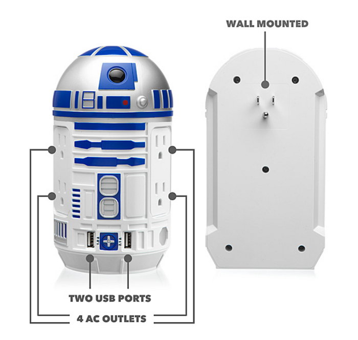 Estación de Carga CA-USB Star Wars R2-D2