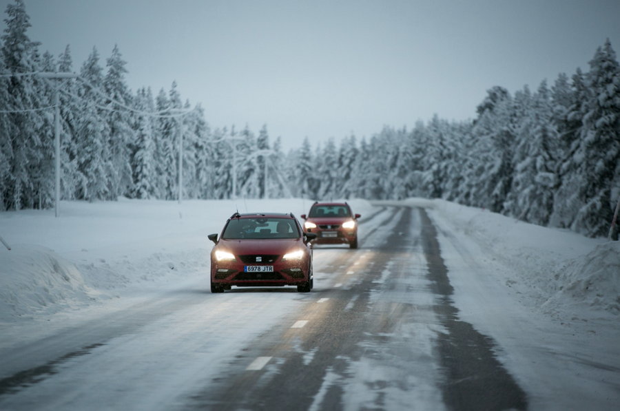 SEAT pone al límite sus vehículos en las pruebas de invierno en el frío ártico