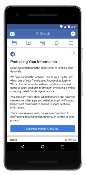 Facebook - Privacidad - Cambridge Analytica