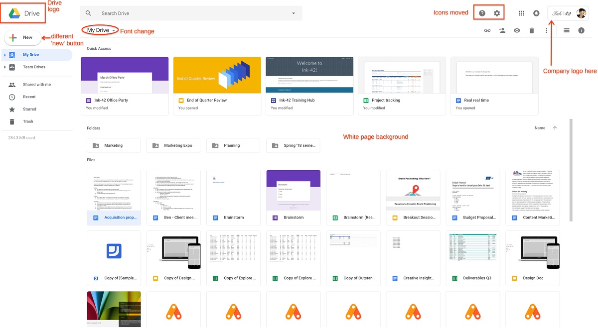 Google Drive - Nueva Interfaz de Usuario