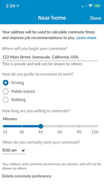 LinkedIn Jobs - Your Commute