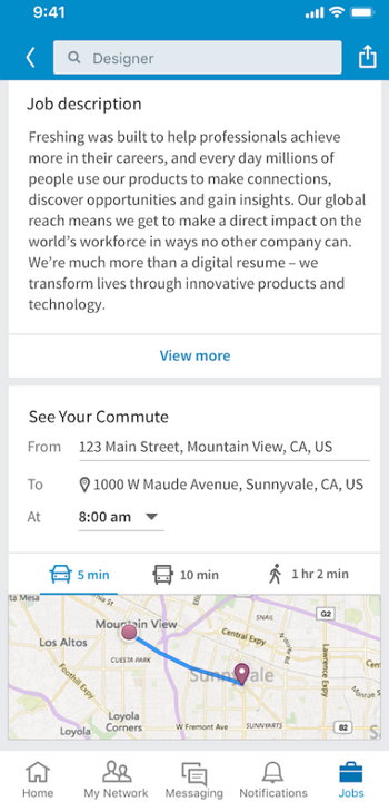 LinkedIn Jobs - Your Commute