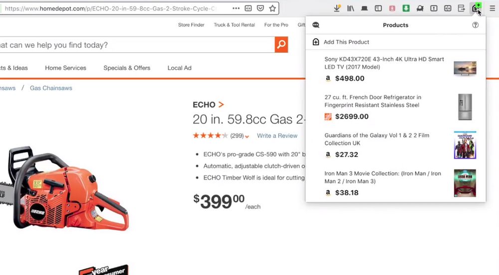 Price Wise Firefox