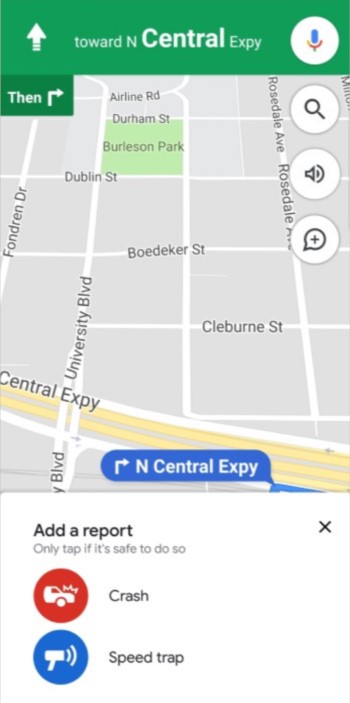 Google Maps - Reporte de Incidentes
