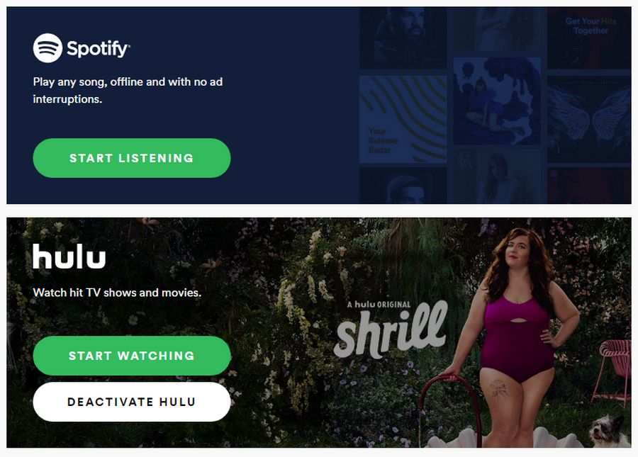 Spotify - Hulu