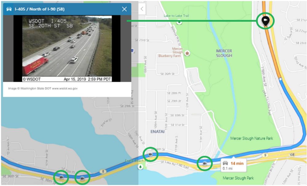 Bing Maps - Cámaras de Tráfico