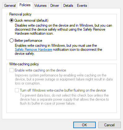 Windows 10 - Desenchufar dispositivos de almacenamiento USB
