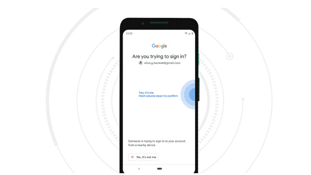 Google Smartphone Android Llave de Seguridad