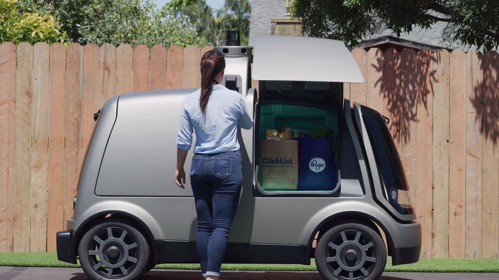 Kroger anuncia un sistema de envíos de mercadería que incluye el vehículo autónomo Nuro