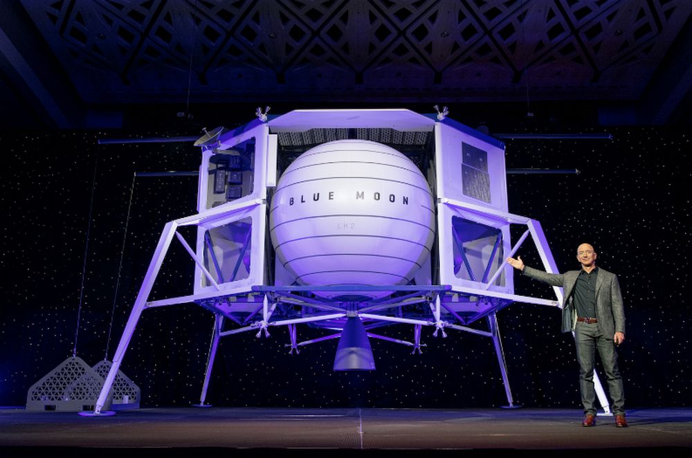 Así alunizará Blue Moon, la futura nave transportadora de carga de Blue Origin de Jeff Bezos [Vídeo]