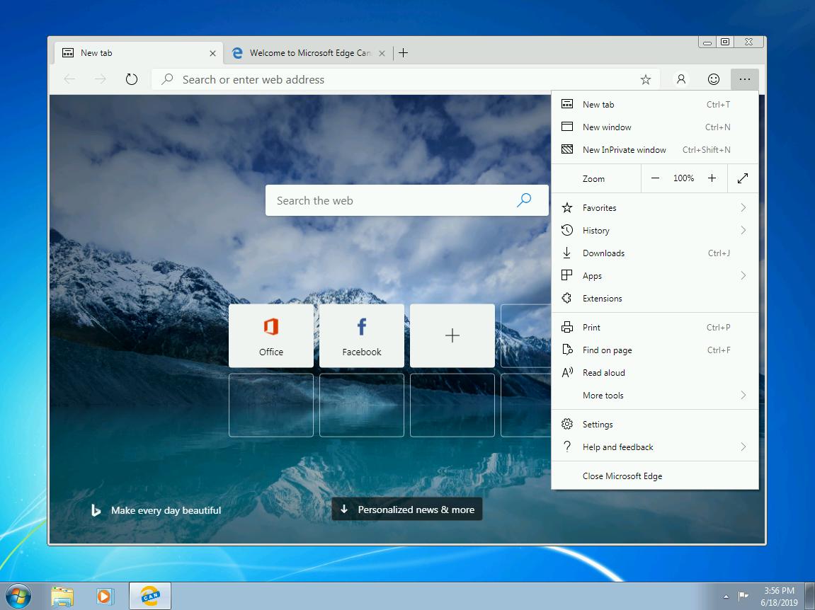 Microsoft Edge basado en Chromium - Windows 7, 8 y 8.1