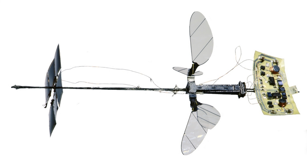 RoboBee X-Wing, un diminuto robot puede volar con energía solar
