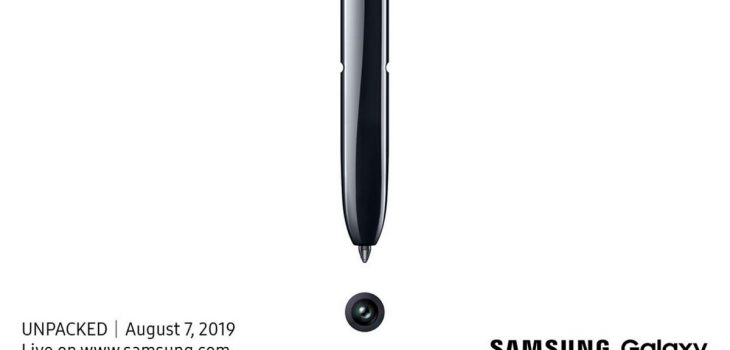 Samsung Galaxy Note 10 será presentado el 7 de Agosto