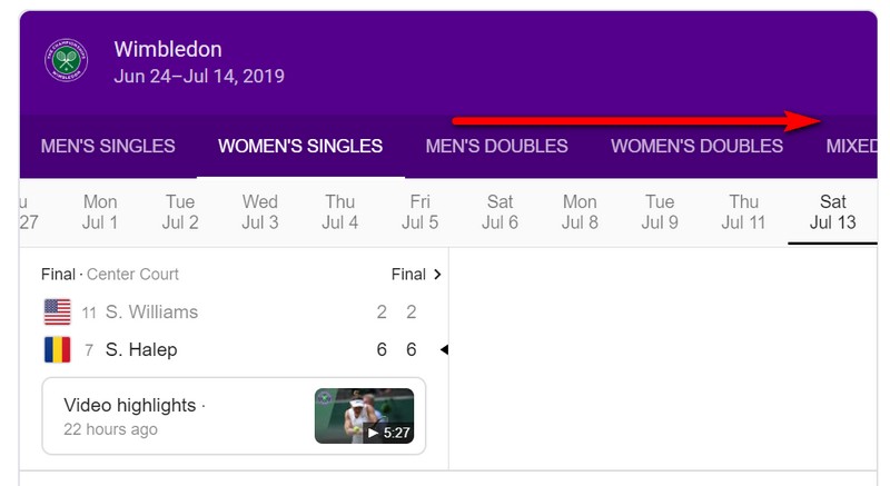 Google Tenis - Wimbledon
