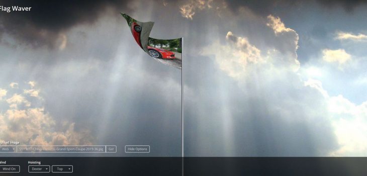 Flag Waver te permite transformar una imagen en una bandera ondeando al viento