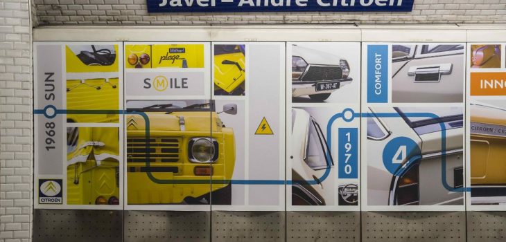 Premian al museo virtual de Citroën en una estación del metro de Paris