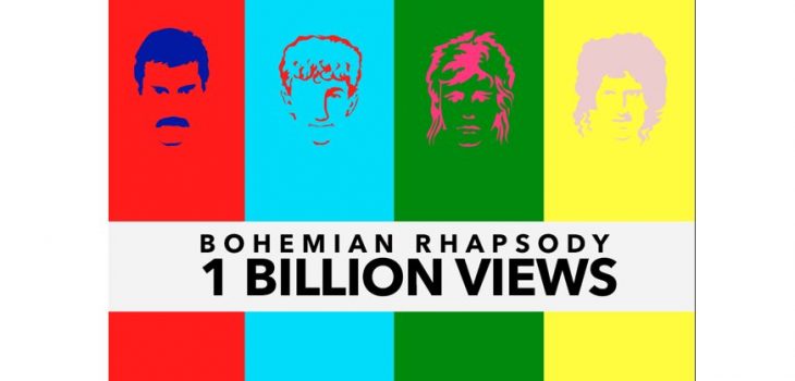 Bohemian Rhapsody de Queen pasa los 1.000 millones de reproducciones en Youtube