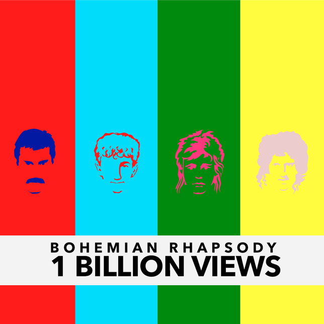 Bohemian Rhapsody de Queen pasa los 1.000 millones de reproducciones en Youtube 1