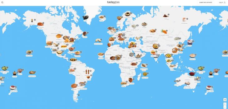 TasteAtlas, mapa y buscador de comidas y restaurantes locales alrededor del planeta
