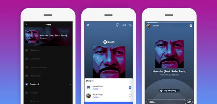Spotify ya permite agregar clips de música en Historias de Facebook