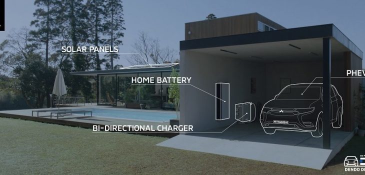 Dendo Drive House, Mitsubishi comienza a vender su sistema eléctrico para el vehículo y hogar