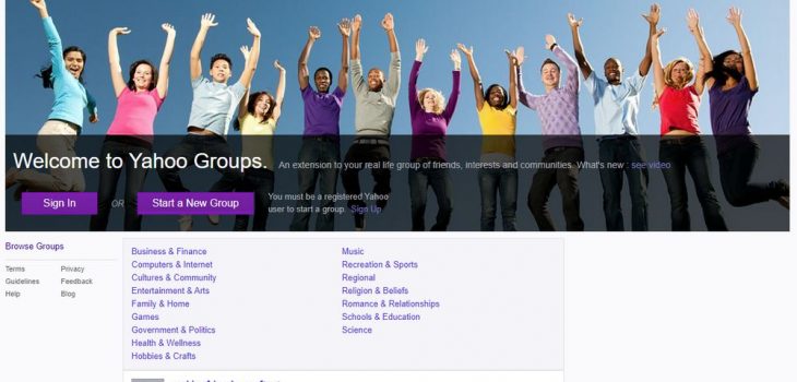 Grupos de Yahoo pronto eliminará todo el contenido de los grupos
