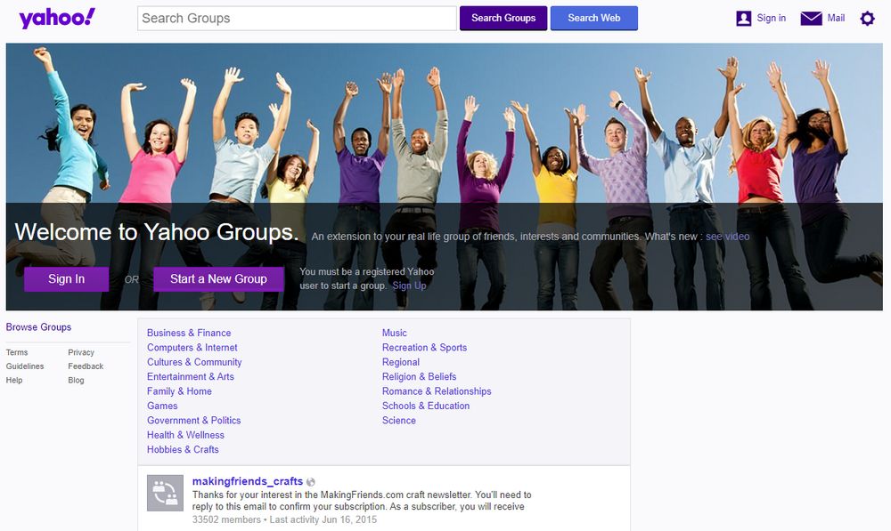 Grupos de Yahoo