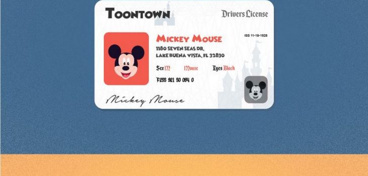 Cómo hubieran sido las licencias de conducir de los personajes de Disney – [Ilustraciones]