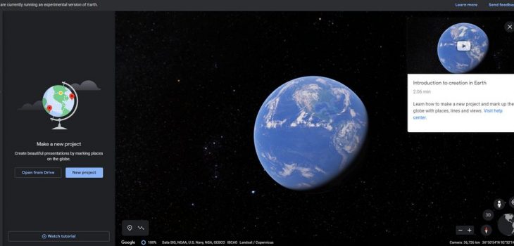 Con las nuevas herramientas de creación, en Google Earth se pueden crear mapas e historias