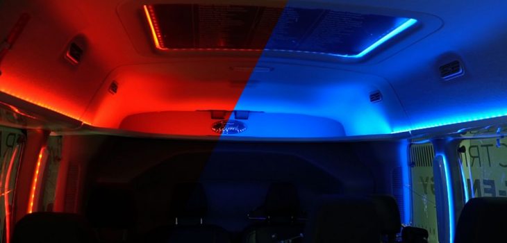 Ford Transit Smart Energy, un concepto eléctrico que utiliza luz ambiental de colores para mejorar el consumo de energía