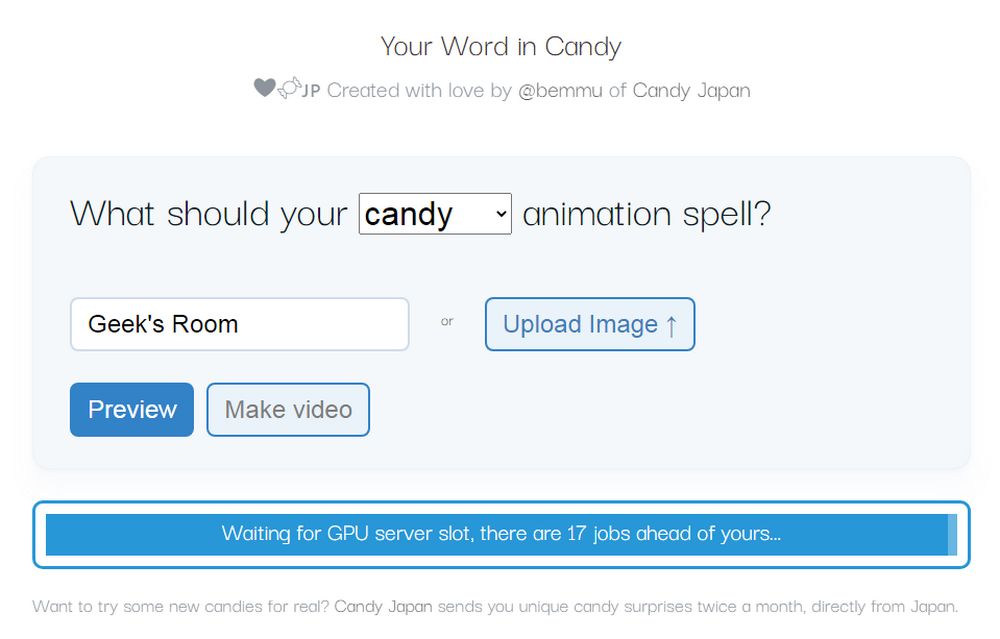 Your Word In Candy