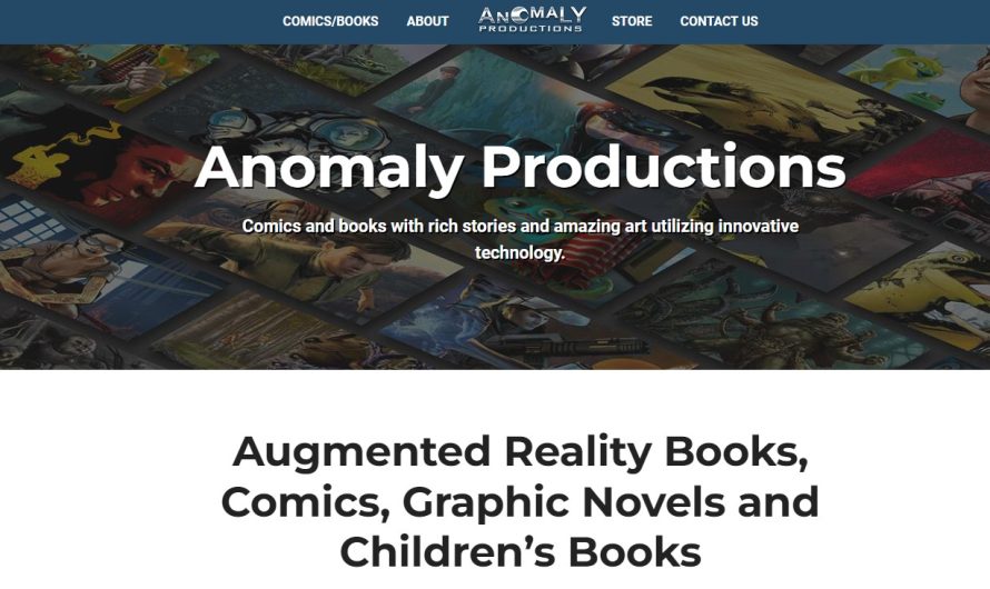 Anomaly Productions, libros, novelas y cómics basados en realidad aumentada