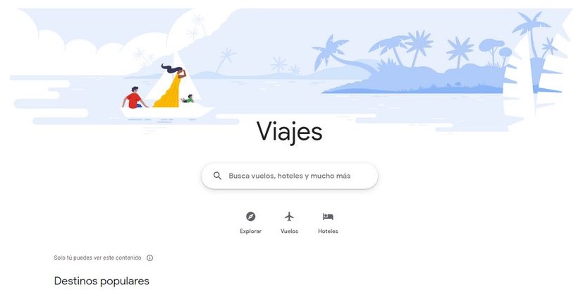 Google Viajes ahora ofrece una aplicación PWA