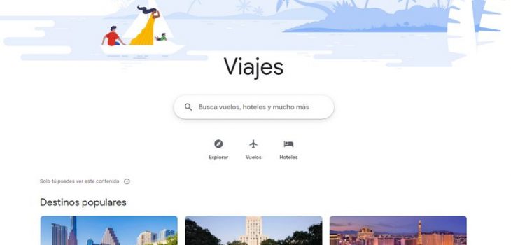 Google Viajes ahora ofrece una aplicación PWA