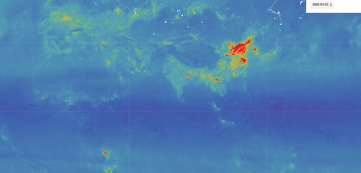 Mapa interactivo muestra el impacto del COVID-19 en la contaminación atmosférica