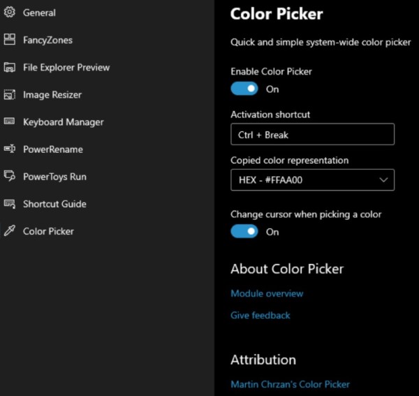 Windows PowerToys - ColorPicker